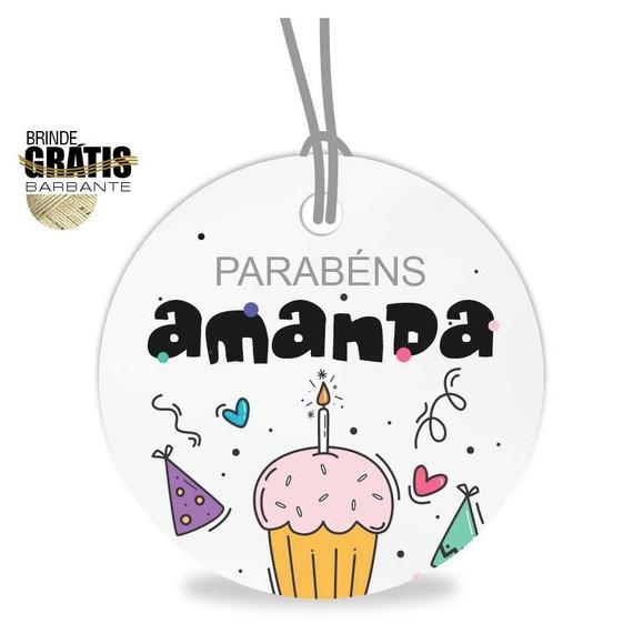 Tag aniversário redonda