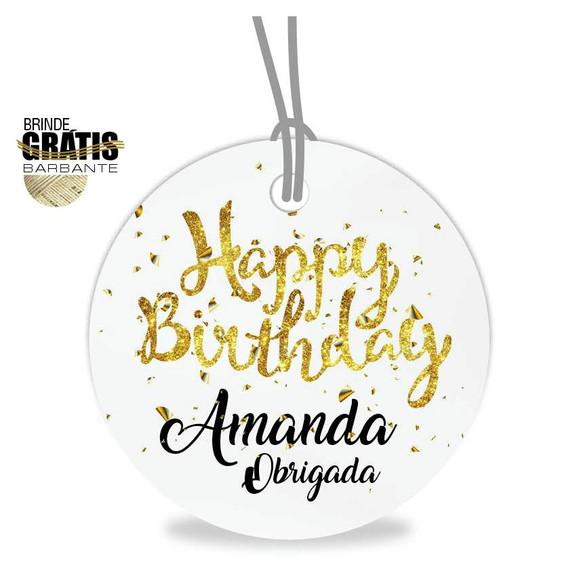 Tag Aniversário Redonda