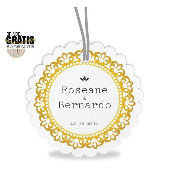 Tag casamento escalope arabesco