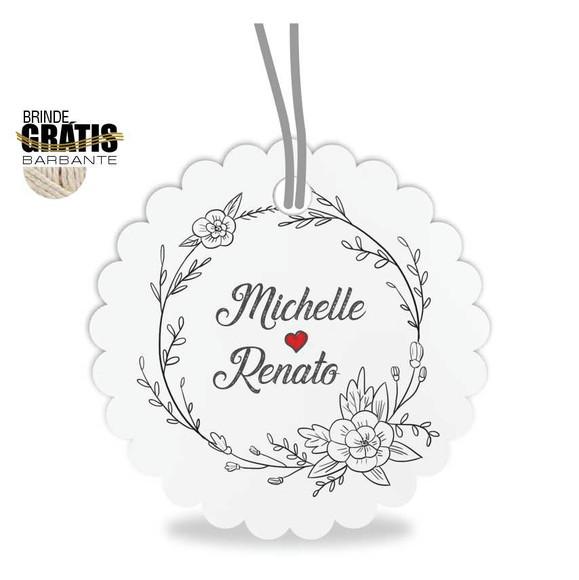 Tag casamento escalope floral