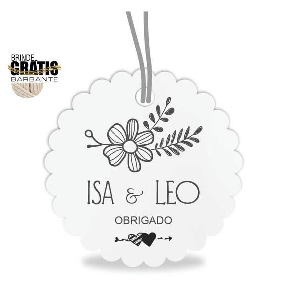 Tag casamento escalope floral