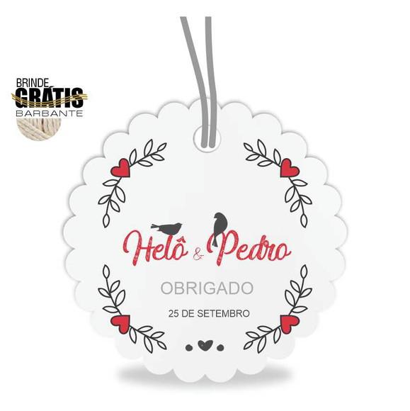Tag casamento escalope floral