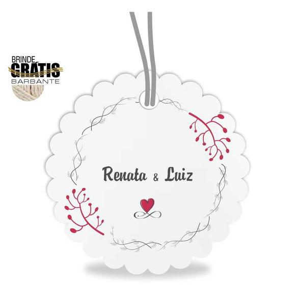 Tag casamento escalope floral