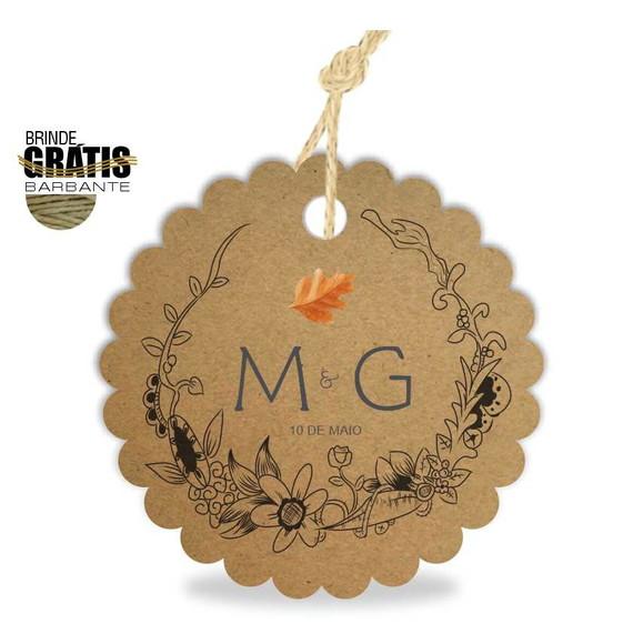 Tag casamento escalope floral