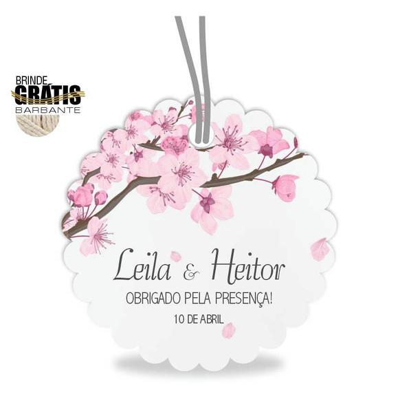 Tag casamento escalope floral