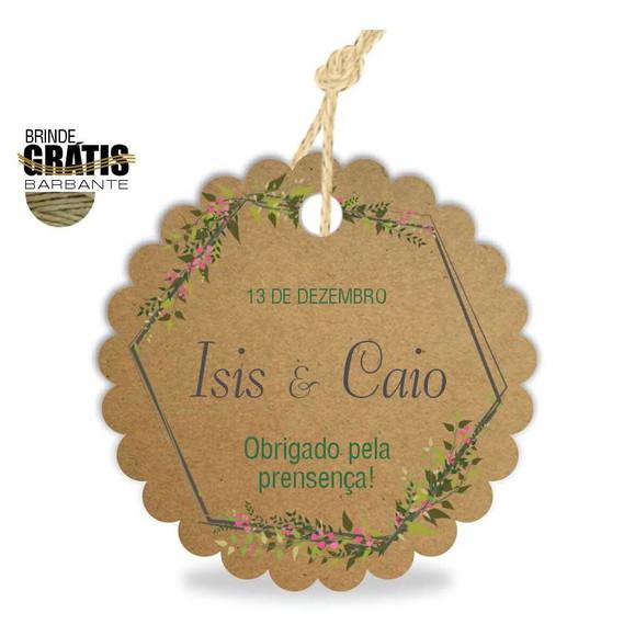 Tag casamento escalope floral