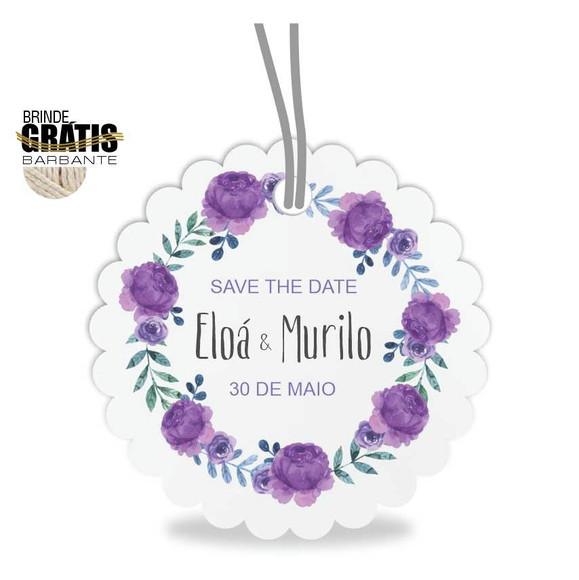 Tag casamento escalope floral