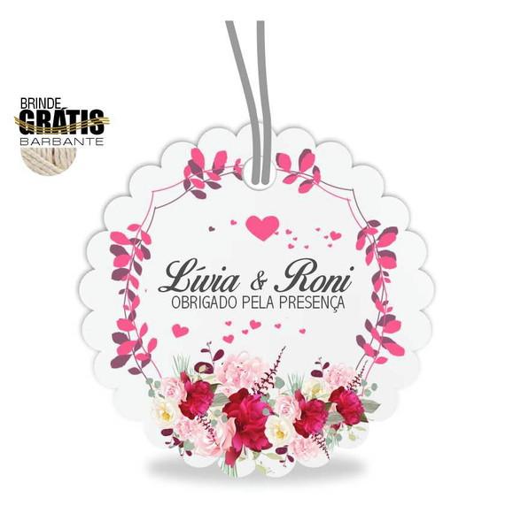 Tag casamento escalope floral