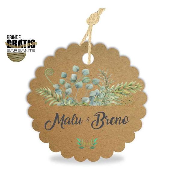 Tag casamento escalope floral
