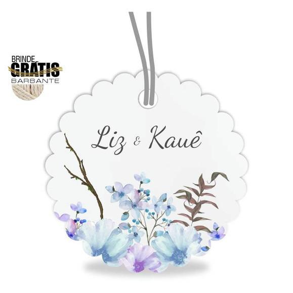 Tag casamento escalope floral
