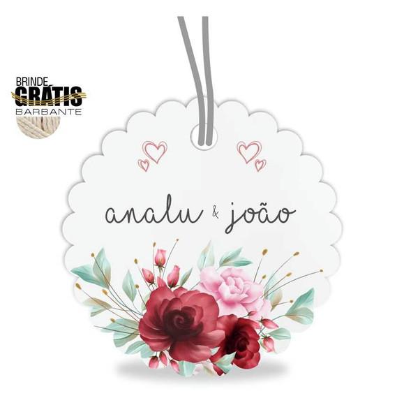 Tag casamento escalope floral