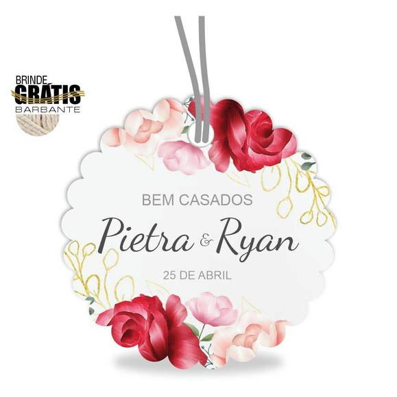 Tag casamento escalope floral