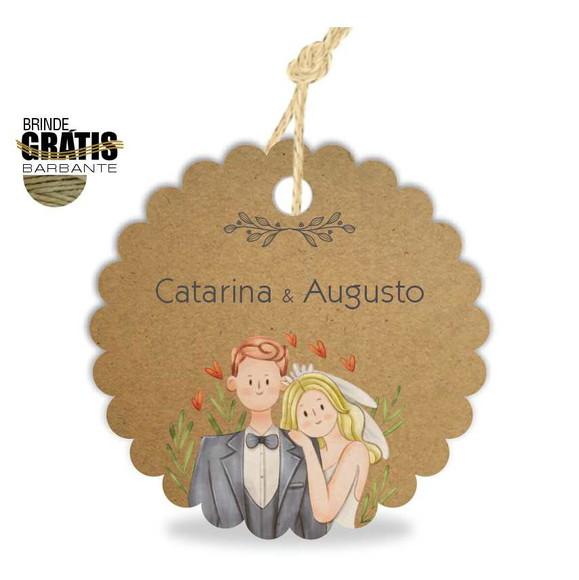Tag casamento escalope noivinhos