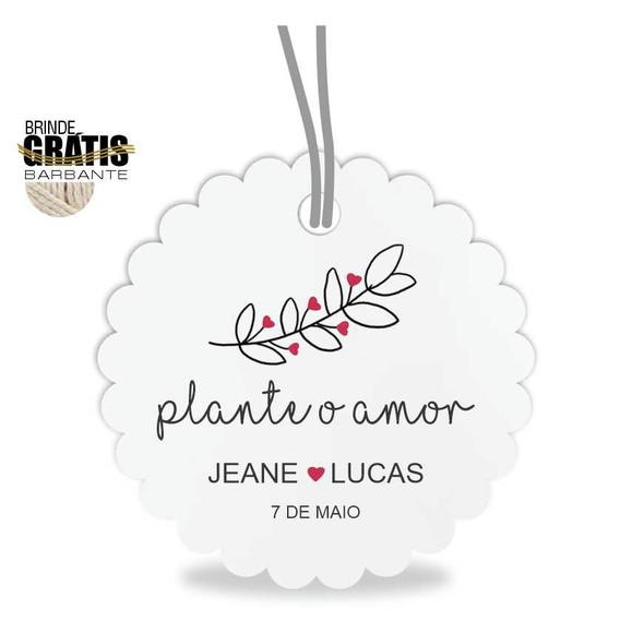 Tag casamento escalope plante amor