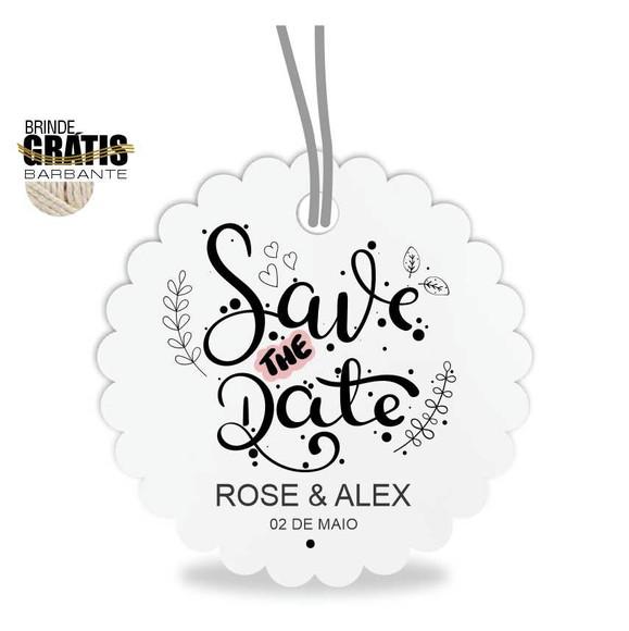 Tag casamento escalope save the date