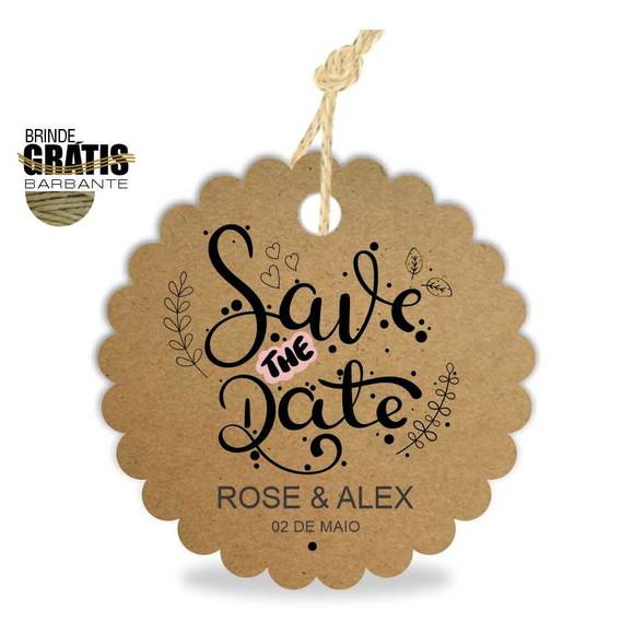 Tag casamento escalope save the date