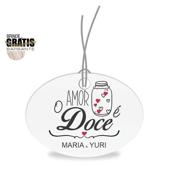 Tag casamento oval doce amor