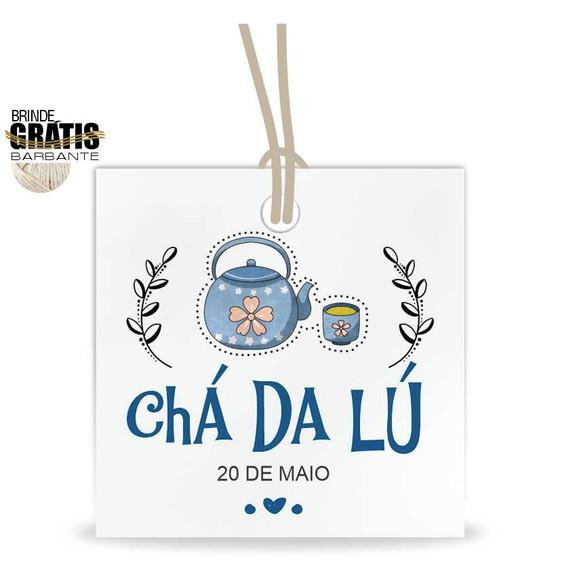 Tag casamento quadrada chá