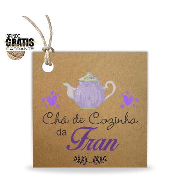 Tag casamento quadrada chá de cozinha