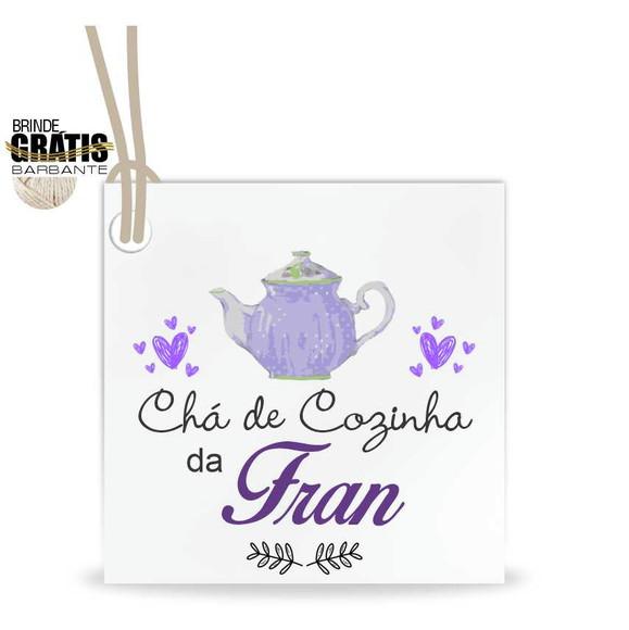 Tag casamento quadrada chá de cozinha