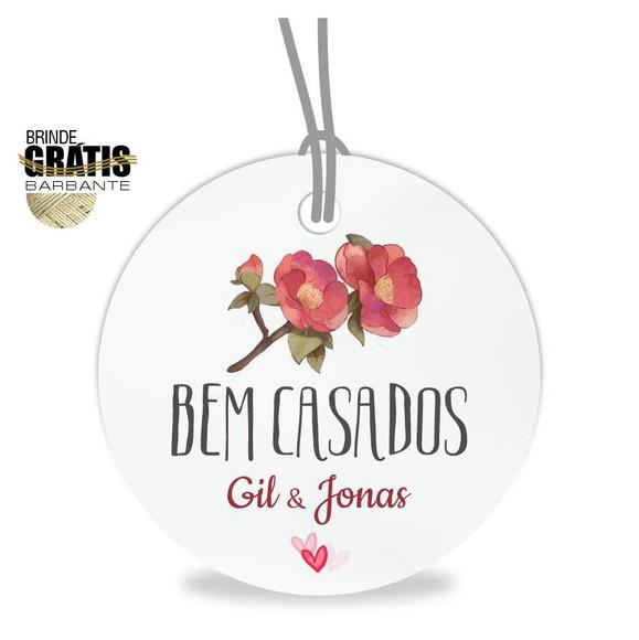 Tag casamento redonda bem-casados