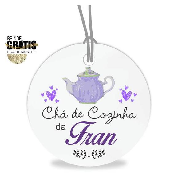 Tag casamento redonda chá de cozinha