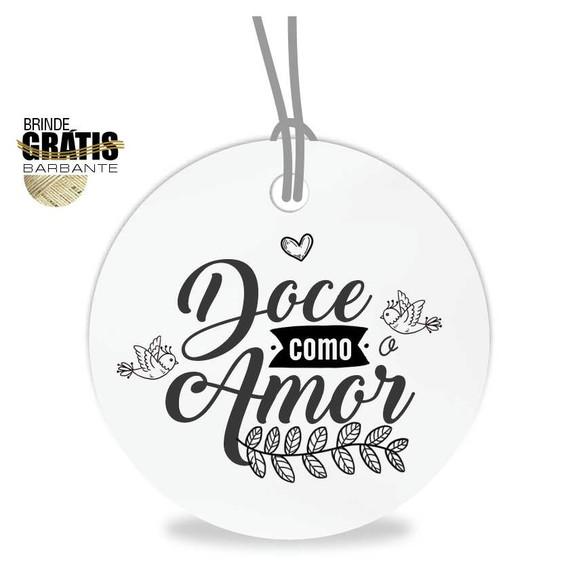 Tag casamento redonda doce amor