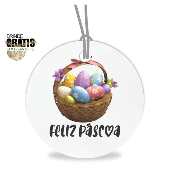 Tag Feliz Páscoa Personalizada, Mod.02