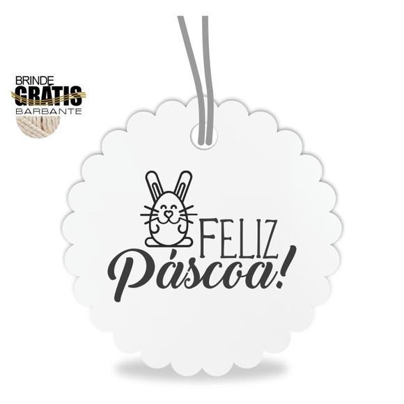 Tag Feliz Páscoa Personalizada, Mod.06