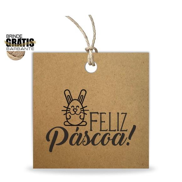 Tag Feliz Páscoa Personalizada, Mod.06
