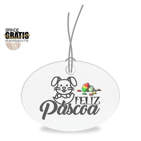 Tag Feliz Páscoa Personalizada, Mod.08