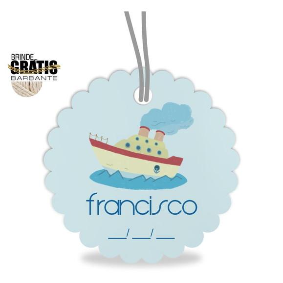 Tag infantil escalope barquinho