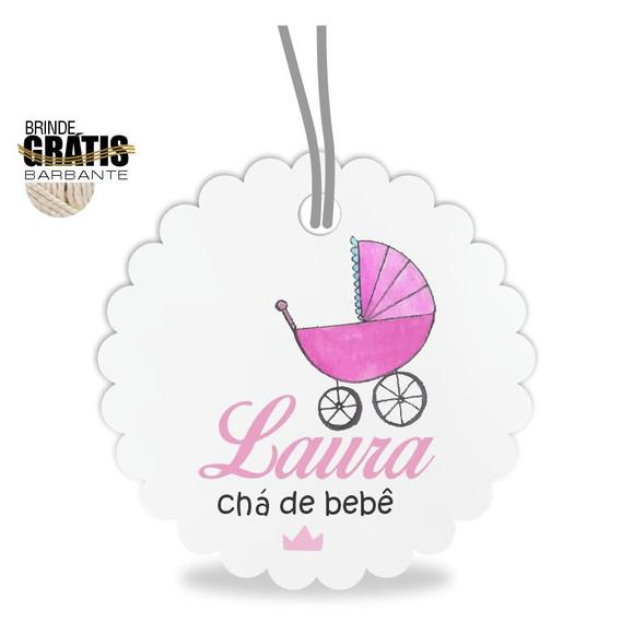 Tag infantil escalope carrinho bebê menina