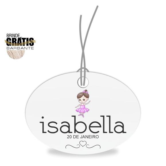 Tag infantil oval bailarina