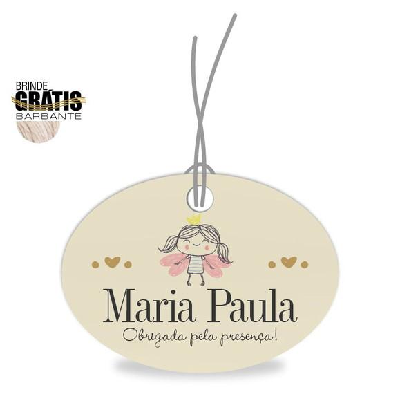 Tag infantil oval fadinha