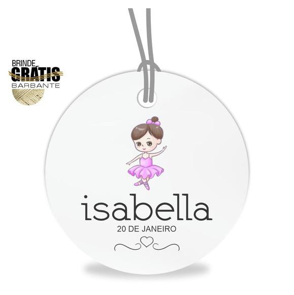 Tag infantil redonda bailarina