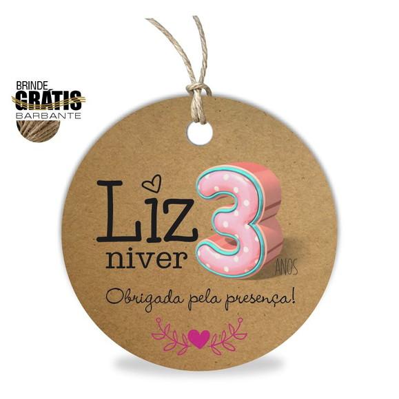 Tag infantil redonda niver