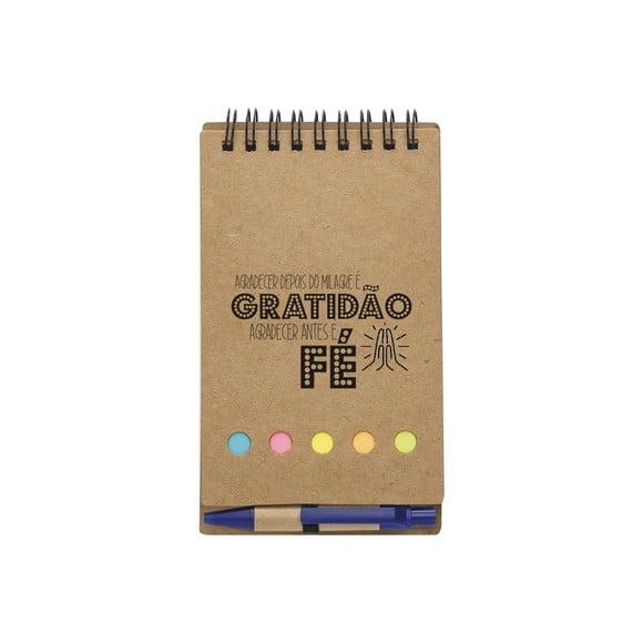 CADERNETA BLOCO DE ANOTAÇÕES C/ CANETA - FÉ & DEVOÇÃO