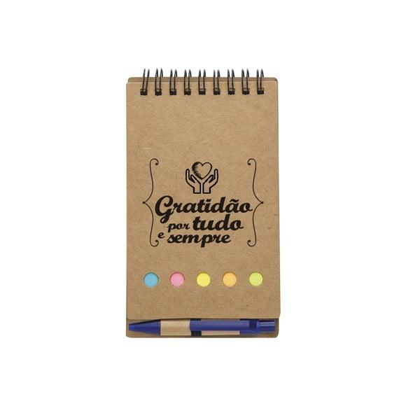 CADERNETA BLOCO DE ANOTAÇÕES C/ CANETA - FÉ & DEVOÇÃO