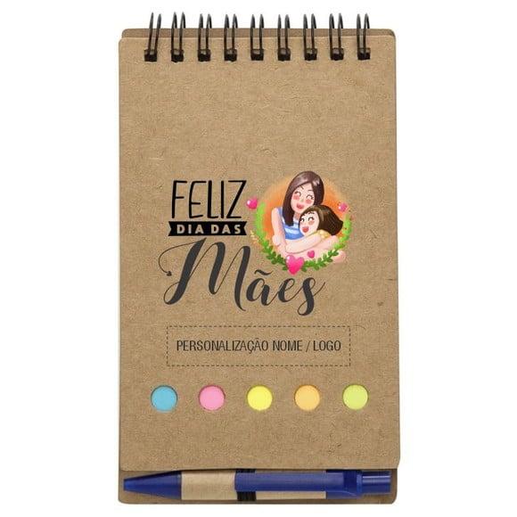 Caderneta Dia das Mães. Bloco de Anotações + Caneta. Mod.03
