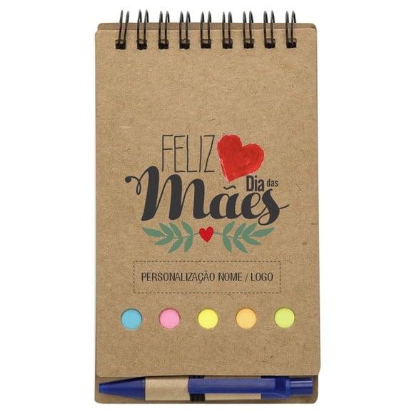 Caderneta Dia das Mães. Bloco de Anotações + Caneta. Mod.06