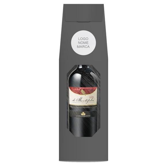 Caixa Mini Garrafa Personalizada Black. Mod069.