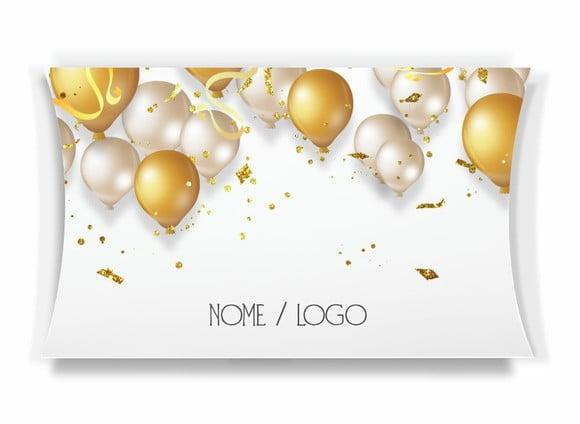 Caixa Travesseiro / Almofada Personaliz. Aniversário. Mod55