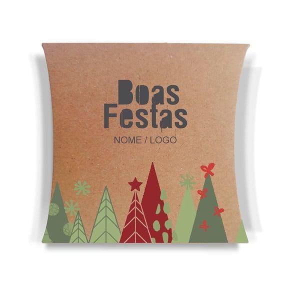 Caixa Travesseiro / Almofada Personaliz. Boas Festas. Mod113