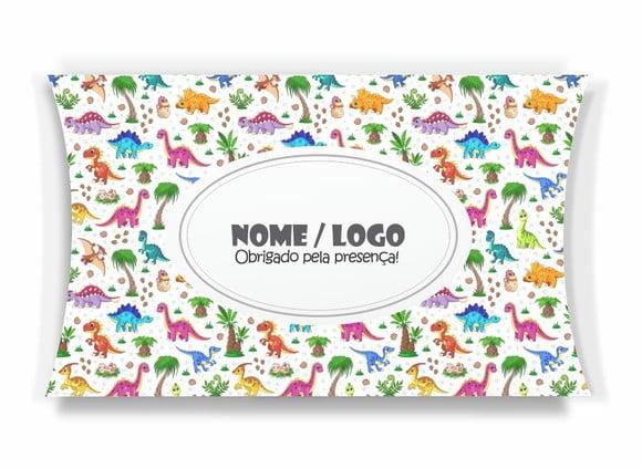 Caixa Travesseiro / Almofada Personaliz. Dinossauros. Mod35