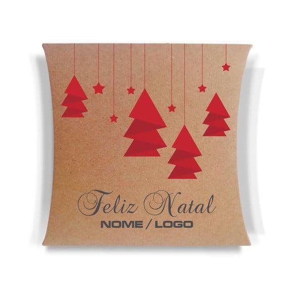 Caixa Travesseiro / Almofada Personaliz. Feliz Natal. Mod97