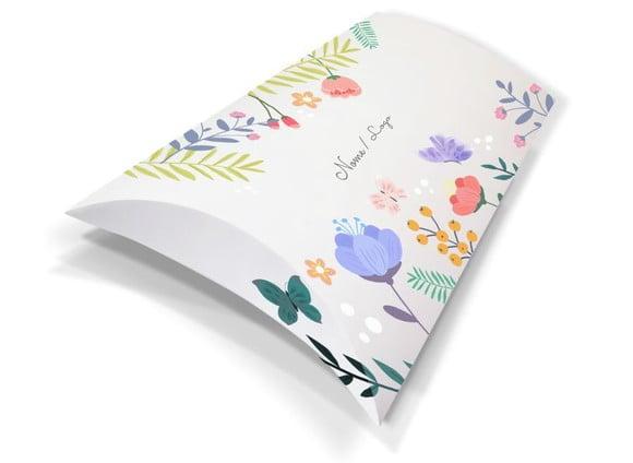 Caixa Travesseiro / Almofada Personaliz. Floral Jardim.mod71