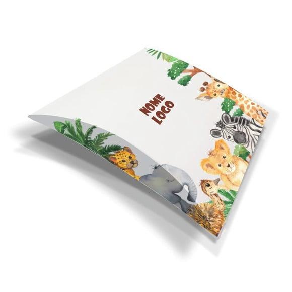 Caixa Travesseiro / Almofada Personalizada Kids Safari. M5