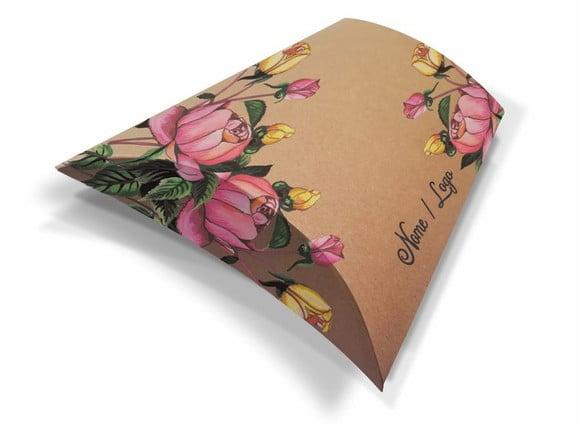Caixa Travesseiro / Almofada Personalizada. Floral Mod10