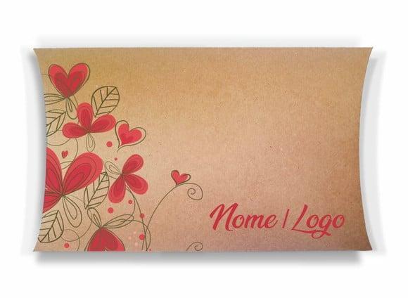 Caixa Travesseiro / Almofada Personalizada. Floral Mod50